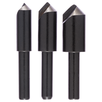 Bosch Accessoires 3-delige Conische Verzinkboor-Set met 1 boorplaatje - 2609255124