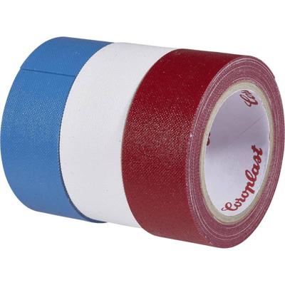 Coroplast 31081 Textieltape Blauw, Rood, Wit (l x b) 2.5 m x 19 mm 3 stuk(s) Coroplast 31081 Textieltape Blauw, Rood, Wit (l x b) 2.5 m x 19 mm 3 stuk(s)