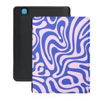 Lunso Kobo Aura Edition 2 hoesje (6 inch) - Vegan Saffiano Leren Sleep Cover - Violet Vortex - thumbnail