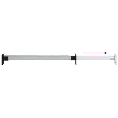 VidaXL Kledingroedes 4 st telescopisch 58-100 cm zilverkleurig VidaXL Kledingroedes 4 st telescopisch 58-100 cm zilverkleurig