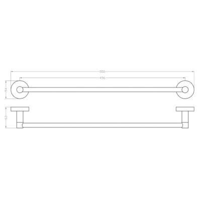 Handdoekhouder voor Radiatoren Sapho Magnetisch 55 cm Chroom Sapho Handdoekhouder voor Radiatoren Sapho Magnetisch 55 cm Chroom Sapho