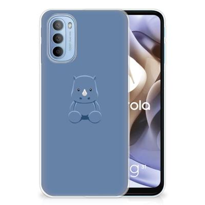 Motorola Moto G31 | G41 Telefoonhoesje met Naam Baby Rhino Motorola Moto G31 | G41 Telefoonhoesje met Naam Baby Rhino