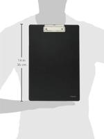 Esselte klemplaat voor ft A4, PP, zwart - thumbnail