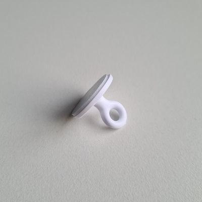 Kleefoogje rond 20 mm wit 100 stuks