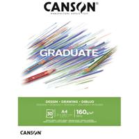 Tekenpapier canson graduate 160gr a4 helderwit | 5 stuks - thumbnail