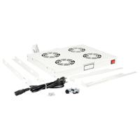 ROLINE 19-inch ventilatorunit 4 ventilatoren, Thermostaat grijs - thumbnail