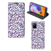 Samsung Galaxy A31 | Hoesje met Magneet | Feathers Color - thumbnail