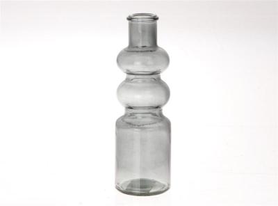 HBX Natural Living Vaas gina ø7x22cm antraciet helder