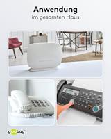Goobay Telefoon (analoog) Aansluitkabel [1x RJ11-stekker - 1x RJ11-stekker] 10.00 m Zwart - thumbnail