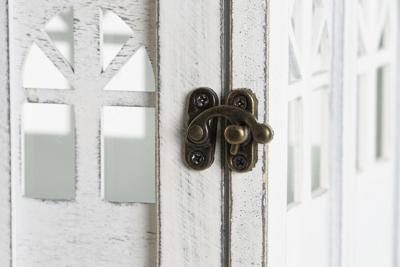 Lykta DKD Home Decor Verouderde afwerking Wit Grijs Hout Kristal Mediterrane 19 x 19 x 51 cm Lykta DKD Home Decor Verouderde afwerking Wit Grijs Hout Kristal Mediterrane 19 x 19 x 51 cm