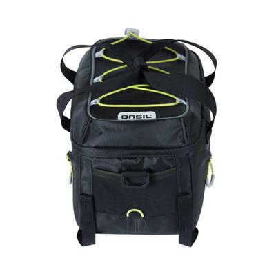 Bagagedragertas Basil Miles 7 liter 32 x 19 x 21 cm - zwart
