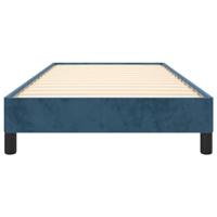 Bedframe zonder matras 90x200 cm fluweel donkerblauw - thumbnail