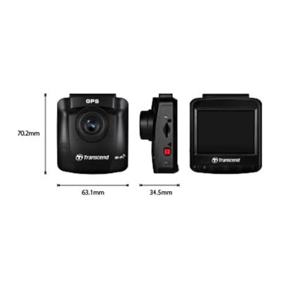 Transcend DrivePro™ 250 Dashcam met GPS Kijkhoek horizontaal (max.): 140 ° 12 V, 24 V GPS met radarherkenning, Time-lapse, G-sensor, WDR, Botswaarschuwing, Transcend DrivePro™ 250 Dashcam met GPS Kijkhoek horizontaal (max.): 140 ° 12 V, 24 V GPS met radarherkenning, Time-lapse, G-sensor, WDR, Botswaarschuwing,