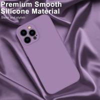 Lunso - iPhone 15 Pro Max - Hoesje Flexibel silicone Backcover - Paars - thumbnail