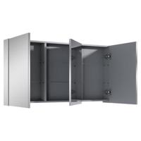 Spiegelkast Differnz Basic 3-Deurs 120 x 61,8 x 15 cm - thumbnail