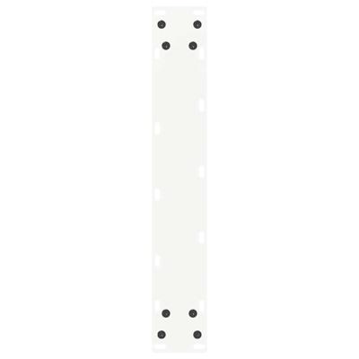 Bartafelpoten 2 st U-vormig 50x(110-111) cm staal wit