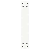 Bartafelpoten 2 st U-vormig 50x(110-111) cm staal wit - thumbnail