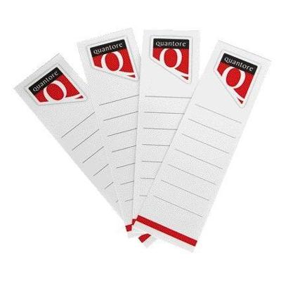Rug-insteekkaart Quantore breed 56x190mm wit 10 stuks