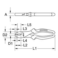 KS Tools 965.0625 9650625 Universele tang 200 mm - thumbnail