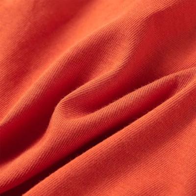 Kindershirt met lange mouwen racewagenprint 128 oranje