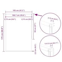 Rolgordijn verduisterend 105x175 cm stofbreedte 100,7 cm geel - thumbnail