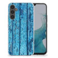 Samsung Galaxy A34 | Bumper Hoesje | Wood Blue - thumbnail