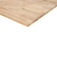 Tafelblad rechthoekig 80x70x2 cm massief acaciahout - thumbnail