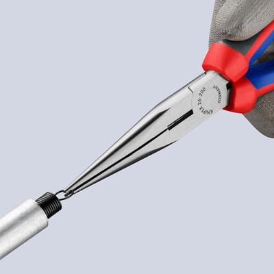 Knipex Platspitse Tang met Zijsnijder (Telefoontang) | 200 mm Lengte | Meer-Componentengrepen | Zwart Geatramenteerd - 26 12 200 SB Knipex Platspitse Tang met Zijsnijder (Telefoontang) | 200 mm Lengte | Meer-Componentengrepen | Zwart Geatramenteerd - 26 12 200 SB