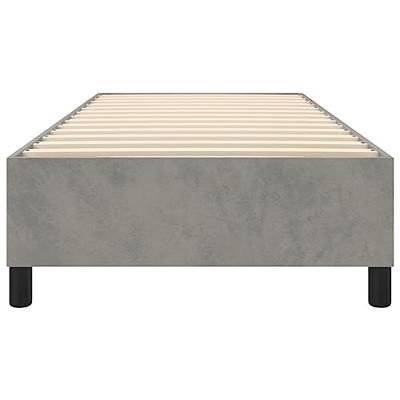 Boxspringframe fluweel lichtgrijs 80x200 cm