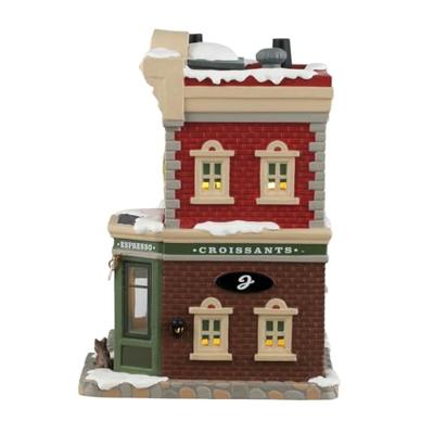 Juliette's Croissant & Coffee 18x25x24 cm Kersthuisje LEMAX - Lemax Juliette's Croissant & Coffee 18x25x24 cm Kersthuisje LEMAX - Lemax