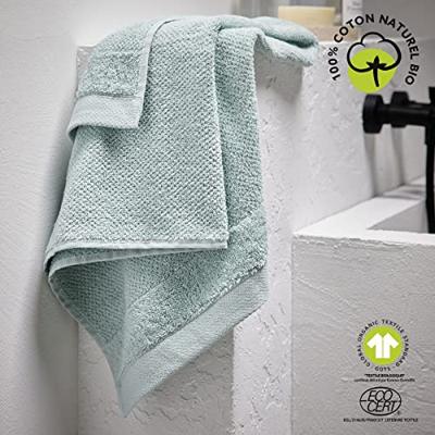 Badhanddoek - VANDAAG - 70 x 130 cm - Katoen - Biologisch Celadon