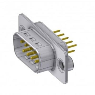 Deltron Connectors DTS09 PY/2 M85UN D-sub stekker 180 ° Aantal polen: 9 Solderen, Pinnen 1 stuk(s)