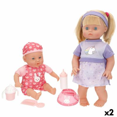 Poppen Colorbaby 17 X 42 X 11 CM 2 Stuks Poppen Colorbaby 17 X 42 X 11 CM 2 Stuks