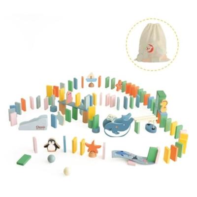 Classic World houten domino oceaan, 100dlg.