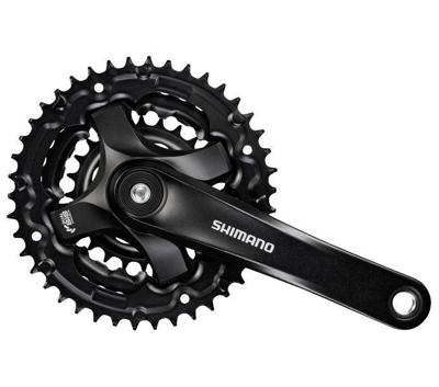 Crankstel 6/7/8 speed Shimano Tourney FC-TY501 met 175mm crankarm 42 x 34 x 24T - zwart