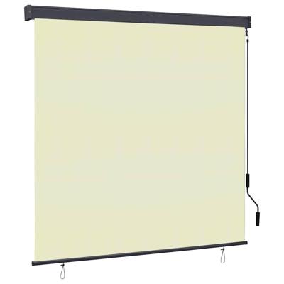 VidaXL Rolgordijn voor buiten 160x250 cm crème