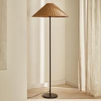 Kave Home Vloerlamp 'Urania' 154cm, Rotan - thumbnail