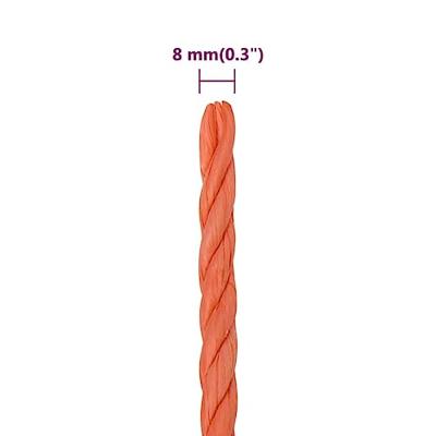 Werktouw 8 mm 50 m polypropeen oranje - thumbnail