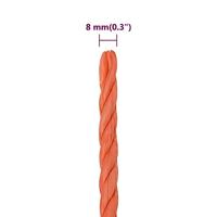 Werktouw 8 mm 50 m polypropeen oranje - thumbnail