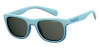 Polaroid zonnebril 8035/S MVU/M9 junior lichtblauw met grijze lens - thumbnail