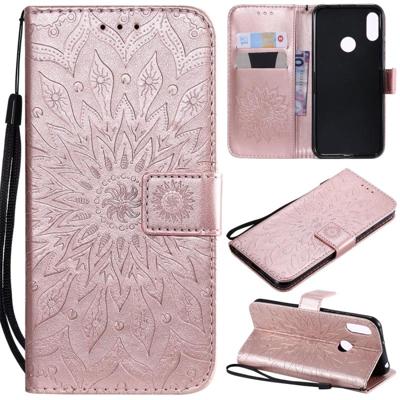 Zon reliëf patroon horizontale Flip lederen case voor Huawei Honor spelen 8A/Y6 (2019) met kaartsleuf & houder & portemonnee & Lanyard (Rose goud) Zon reliëf patroon horizontale Flip lederen case voor Huawei Honor spelen 8A/Y6 (2019) met kaartsleuf & houder & portemonnee & Lanyard (Rose goud)