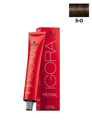 Schwarzkopf - Igora Royal Permanent Color Creme 5-0 Châtain clair 60 ml