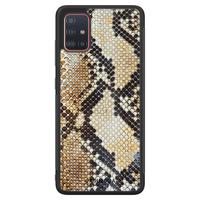 Samsung Galaxy A51 hoesje - Golden snake - thumbnail