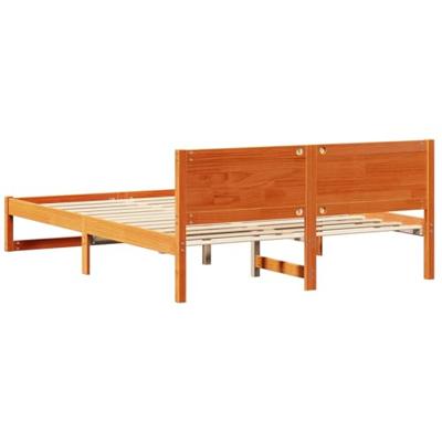 Bedframe Wasbruin 150 x 200 cm Massief grenenhout