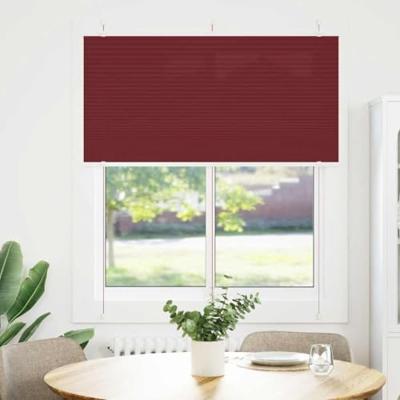 VidaXL Plissé rolgordijn 120x150cm stofbreedte 119,4cm bordeauxrood VidaXL Plissé rolgordijn 120x150cm stofbreedte 119,4cm bordeauxrood
