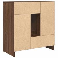 Dressoir met lades en deuren 70,5x34x74,5 cm bruin eiken - thumbnail