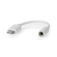 Lightning Adapter | Apple Lightning 8-Pins | 3,5 mm Female | Vernikkeld | 0.10 m | Rond | TPE | Grijs | Polybag - thumbnail