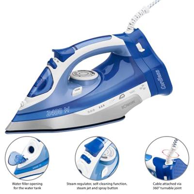 Bomann DB 6006 CB Stoomstrijkijzer 2400W Blauw/Wit - thumbnail