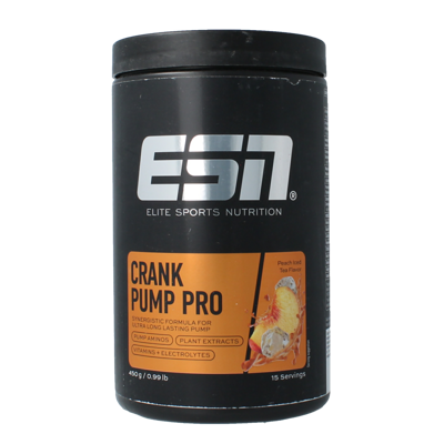 Crank pump pro peach iced tea 450 Gram