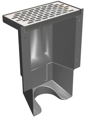 Ventilatiebak koekoek T175 met rvs rooster Ventilatiebak koekoek T175 met rvs rooster